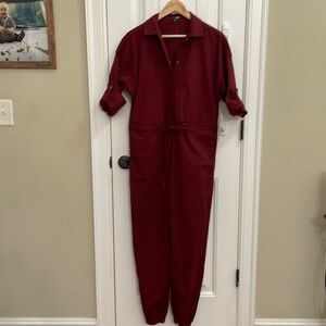 Fashion Nova Pants Jumpsuits Fashion Nova Burgundy Jumpsuit